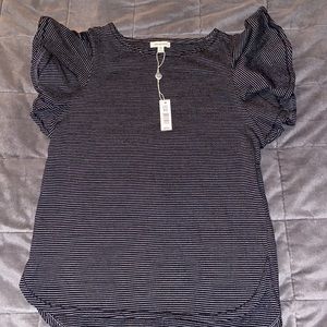 Max Studio Striped Shirt, Sz XS